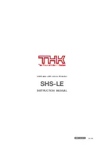 Предварительный просмотр 24 страницы THK SHS-LE Instruction Manual