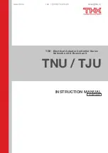 THK TJU Instruction Manual preview