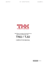 Preview for 134 page of THK TJU Instruction Manual