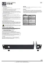 thomann LD Systems U 300 RK User Manual preview