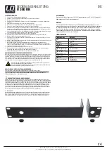 Preview for 2 page of thomann LD Systems U 300 RK User Manual