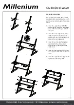 Preview for 1 page of thomann Millenium Studio Desk WS20 Assembly Instructions