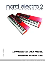 thomann NORD ELECTRO 2 Owner'S Manual preview