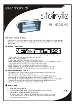 thomann Stairville PS 1500 DMX Quick Start Manual preview