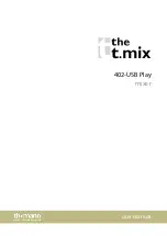 thomann the t.mix 402-USB Play User Manual preview