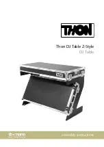 thomann Thon DJ Table Z-Style Assembly Instructions Manual предпросмотр