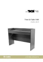 thomann Thon Studio DJ Table 1500 Assembly Instructions Manual предпросмотр