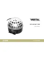 Предварительный просмотр 1 страницы thomann VARYTEC LED Hellball 3 RGB User Manual