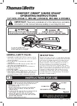 Thomas & Betts COMFORT CRIMP SHURE STAKE ERG4811 Operating Instructions preview