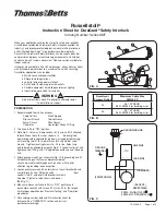 Thomas & Betts Russellstoll 9MT Series Instruction Sheet preview