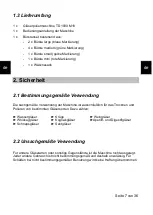 Preview for 7 page of THOMAS DÖRR TD 1000 M18 Operating Instructions Manual