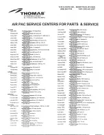 Preview for 10 page of Thomas Air=Pac T-35HD Owner'S Manual And Operating Instructions