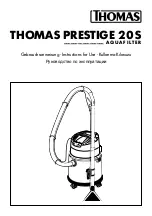 Preview for 2 page of Thomas PRESTIGE 20 S AQUAFILTER Instructions For Use Manual