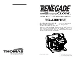 Preview for 1 page of Thomas Renegade Pro Series Owner'S Manual And Operating Instructions