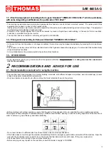 Preview for 5 page of Thomas SAR 460 SA G DIGIT Use And Maintenance Manual