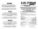 Thomas ULTRA AIR-PAC T-2820ST Series Owner'S Manual And Operating Instructions preview