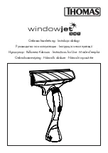 Thomas windowjet 3 in 1 Instructions For Use Manual preview