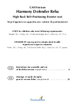 Thomashilfen Harmony Defender Reha CAN Version Instructions For Assembly And Use preview