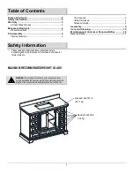 Preview for 2 page of Thomasville Amherst THMSVL48AVB Use And Care Manual