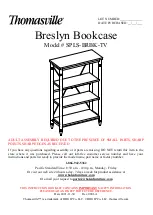 Preview for 1 page of Thomasville Breslyn SPLS-BRBK-TV Manual