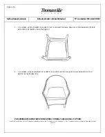 Preview for 4 page of Thomasville FW-ALGCHR-I2 Assembly Instructions