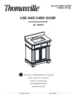 Thomasville McGinnis THMSVL30FVW Use And Care Manual preview