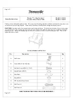 Thomasville Messina 523125 Assembly Instructions Manual preview