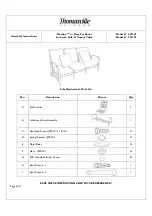 Preview for 3 page of Thomasville Messina 523125 Assembly Instructions Manual