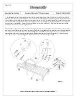 Preview for 3 page of Thomasville Summer Silhouette 12256-002 Assembly Instructions