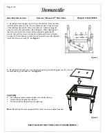 Preview for 2 page of Thomasville Summer Silhouette 12265-002/012 Assembly Instructions