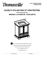 Preview for 11 page of Thomasville THMSVL30AVB Use And Care Manual