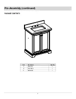 Preview for 5 page of Thomasville THMSVL30BVB Use And Care Manual