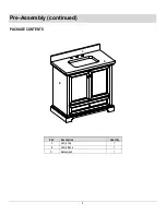 Preview for 5 page of Thomasville THMSVL36AVB Use And Care Manual