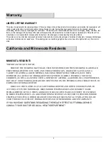 Preview for 3 page of Thomasville THMSVL36DVDG Use And Care Manual