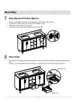 Preview for 9 page of Thomasville THMSVL60DVDG Use And Care Manual