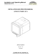 Preview for 1 page of Thommen STRATOTIMER ST3 Installation And Operating Manual