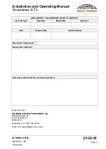 Preview for 13 page of Thommen STRATOTIMER ST3 Installation And Operating Manual