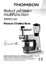 Thompson Crea Chef XL THFP8714G Instruction Manual preview