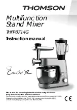 Предварительный просмотр 23 страницы Thompson Crea Chef XL THFP8714G Instruction Manual