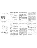 Предварительный просмотр 1 страницы Thompson TBLS 405 User Manual