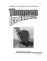 Thomsen T-29 Operator'S Manual preview