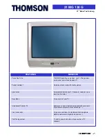 THOMSON 21 MG 130 G Technical Data preview