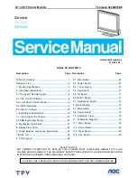 Preview for 1 page of THOMSON 32LM051B6 Service Manual