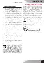 Preview for 19 page of THOMSON 512191 Manual