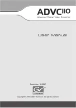 THOMSON ADVC IIO User Manual preview