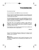 Preview for 2 page of THOMSON BOT630MXD User Manual