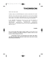 Preview for 14 page of THOMSON BOT630MXD User Manual