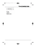 THOMSON BOT68MXD User Manual предпросмотр