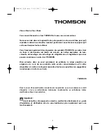 Preview for 2 page of THOMSON BOT68MXD User Manual