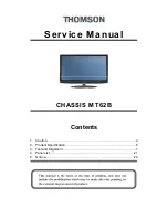 THOMSON CHASSIS MT62B Service Manual предпросмотр